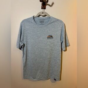 Patagonia Men's Light Blue Short Sleeve Tee